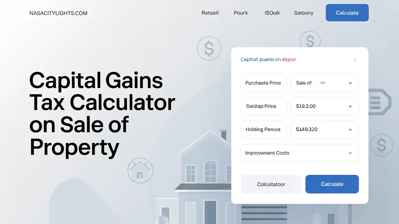Capital Gains Tax Calculator on Sale of Property