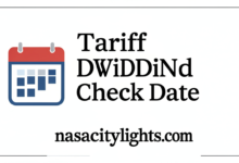 Tariff Dividend Check Date