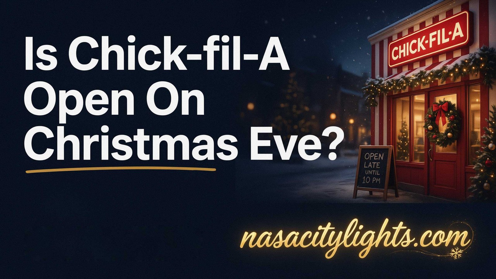 Is Chick Fil A Open On Christmas Eve