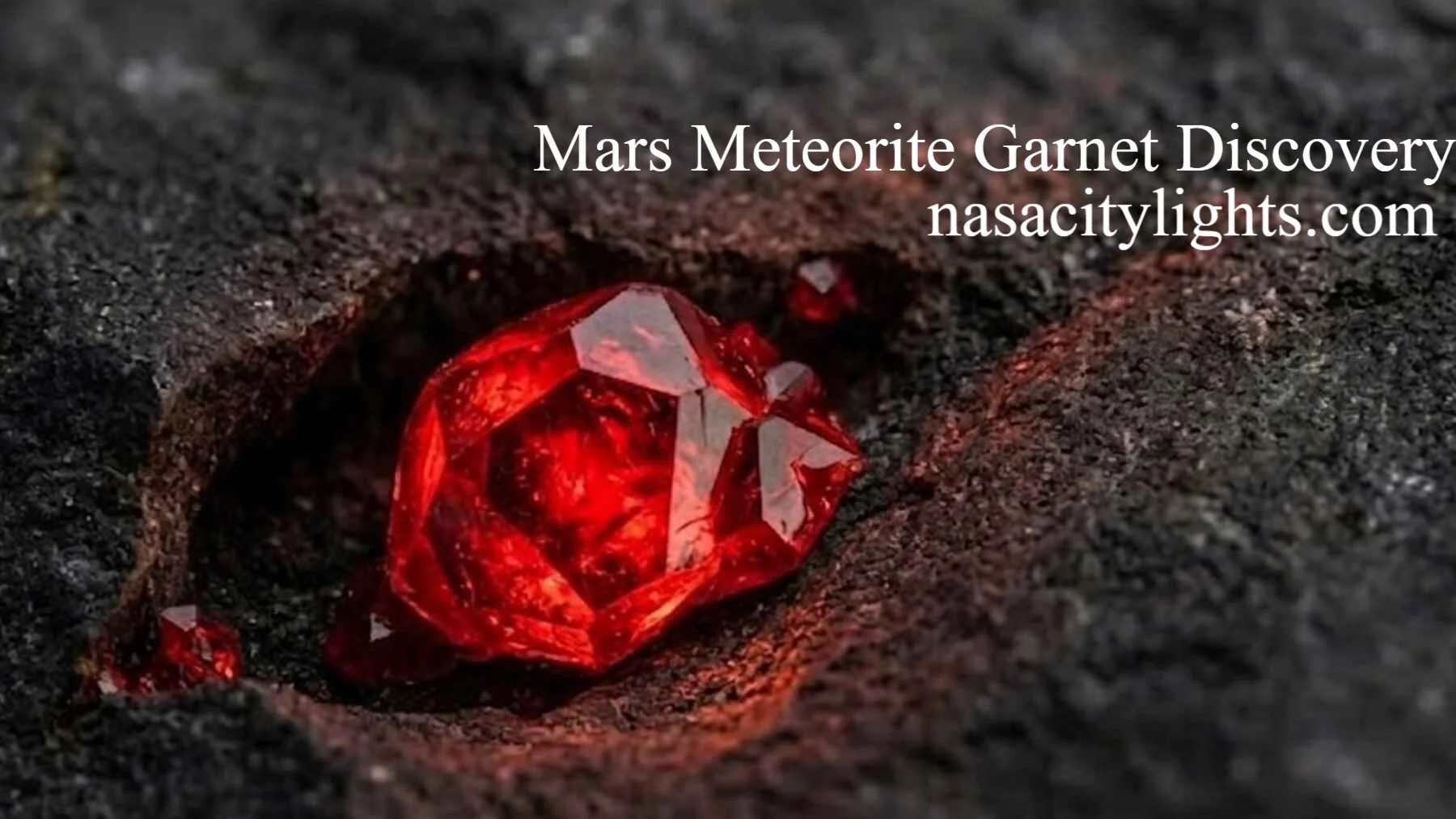 Mars Meteorite Garnet Discovery