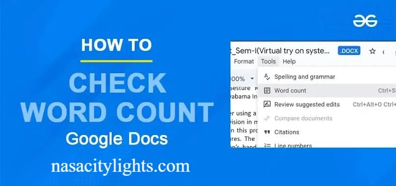 How to Check Word Count on Google Docs